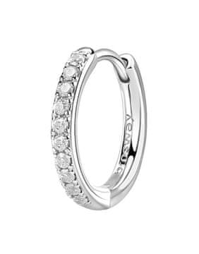 Brosway Okrogel enojni uhan s cirkoni Fancy Infinite White FIW102