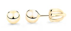 Cutie Jewellery Minimalistični uhani iz rumenega zlata Z5016-30-X-1