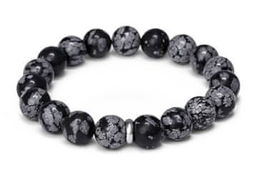 Zapestnica iz perl iz obsidijana MINK157/20