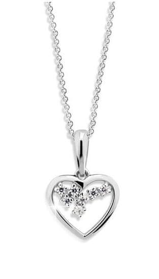 Cutie Jewellery Romantični obesek iz belega zlata Z6299-1606-40-10-X-2
