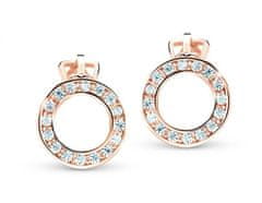 Cutie Jewellery Osupljivi uhani iz rožnatega zlata Z3060-30-10-X-4