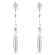 Brilio Silver Elegantni dolgi srebrni uhani EA1037W