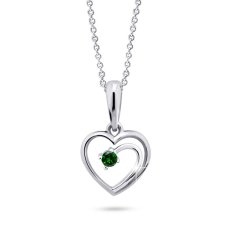 Cutie Diamonds Očarljiv smaragdni obesek iz belega zlata DZ6300-1602-40-SM-X-2