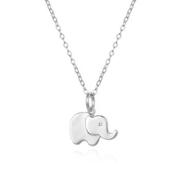 Srebrna ogrlica Slonček za srečo AGS1553/40D