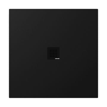 POLYSAN TRENECA kvadratna pršna kad 90x90, črna mat, lit marmor, prilagodljiva dimenzija