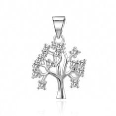 Očarljiv srebrn obesek s cirkoni Tree of Life AGH768