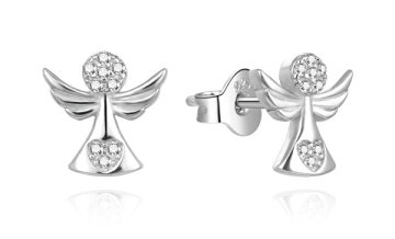 Srebrni uhani Angel AGUP3486