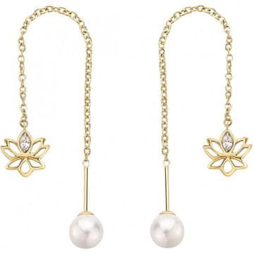 Brosway Čudoviti uhani z biserno verižico Shell Chakra BHKE189