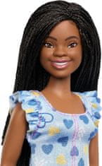 Mattel Barbie Fashionistas lutka model, majica z velikim srcem, 65. obletnica (FBR37)
