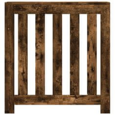 Vidaxl Pokrov za radiator dimljen hrast 78x20x82 cm inženirski les
