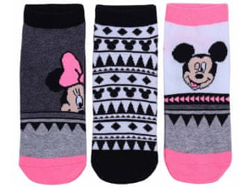 Disney 3 x nizke nogavice Minnie Mouse DISNEY 30.5/36 EU