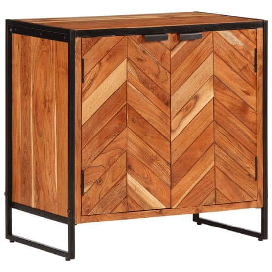 shumee vidaXL Omarica za čevlje 67x38x65 cm trden akacijev les