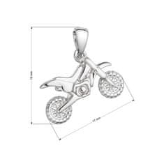 Evolution Group Srebrn obesek Motorka 64015