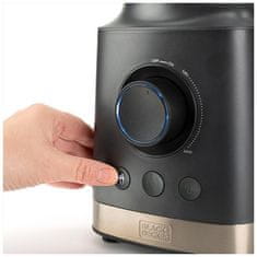 Stolní mixér Black+Decker, BXJB2000E, stolní, 3 přednastavené programy, 1,8 L skleněná nádoba, 6 nerezových čepelí, 2000 W