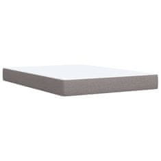 Vidaxl Box spring postelja z vzmetnico taupe 160x200 cm blago