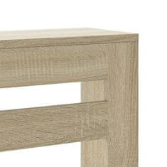 Vidaxl Pokrov za radiator sonoma hrast 149x20x82 cm inženirski les
