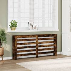 shumee Pokrov za radiator dimljen hrast 175x20x82 cm inženirski les