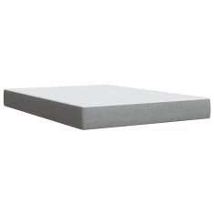 Vidaxl Box spring postelja z vzmetnico svetlo siva 160x200 cm žamet