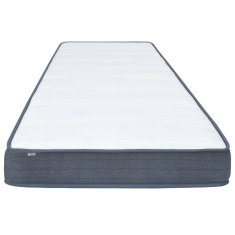 Vidaxl Box spring vzmetnica 190x140x20 cm srednje mehka blago