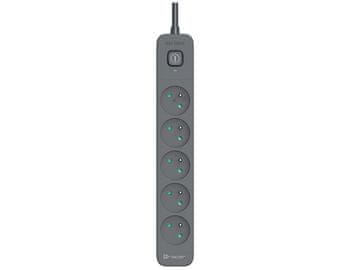 slomart Razdelilnik z zaščito TRACER Power Line+ 1,8m, 5 vtičnic