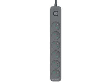slomart Razdelilnik z zaščito TRACER Power Line+ 1,8m, 6 vtičnic