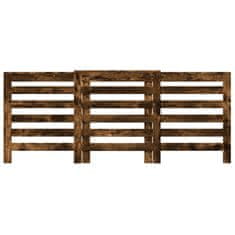 Vidaxl Pokrov za radiator dimljen hrast 205x21,5x83,5cm inženirski les