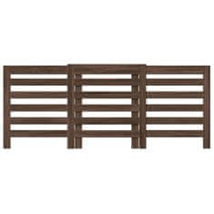 Vidaxl Pokrov za radiator rjav hrast 205x21,5x83,5 cm inženirski les