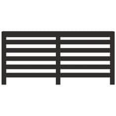Vidaxl Pokrov za radiator črn 175x20x82 cm inženirski les