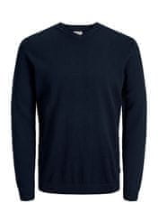 Jack&Jones Moški pulover JJEBASIC 12137194 Navy Blaze r (Velikost XXL)