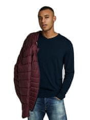 Jack&Jones Moški pulover JJEBASIC 12137194 Navy Blaze r (Velikost XXL)