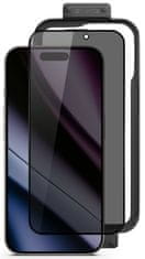 EPICO Privacy 3D zaščitno steklo z okvirjem za namestitev iPhone 16 (90812151300014)