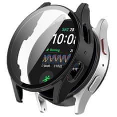 Tech-protect Defense 360 ovitek z zaščitnim steklom za Samsung Galaxy Watch 7 (44mm), črna