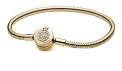 Pandora Luksuzna zapestnica s krono Shine 569046C01 (Dolžina 19 cm)