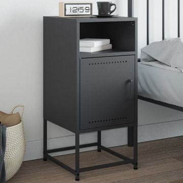 Vidaxl vidaXL Nočna omarica antracit 36x39x78 cm jeklo
