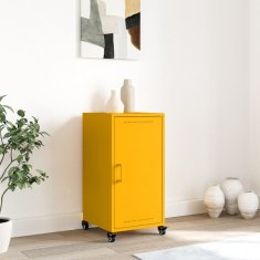 Vidaxl Komoda gorčično rumena 36x39x72 cm jeklo