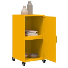 Vidaxl Komoda gorčično rumena 36x39x72 cm jeklo