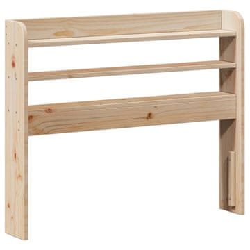 Vidaxl Vzglavje s policami 100 cm trdna borovina