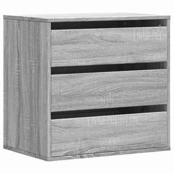 Vidaxl Kotni predalnik siva sonoma 60x41x58 cm inženirski les