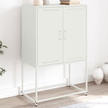 Vidaxl vidaXL TV stojalo belo 68x39x60,5 cm jeklo