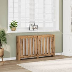 Vidaxl Pokrov za radiator hrast 149x20x82 cm inženirski les