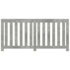 Vidaxl Pokrov za radiator betonsko siv 175x20x82 cm inženirski les