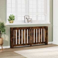 shumee Pokrov za radiator dimljen hrast 175x20x82 cm inženirski les