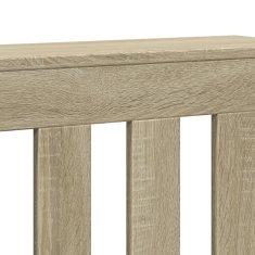 Vidaxl Pokrov za radiator sonoma hrast 175x20x82 cm inženirski les