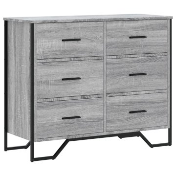 Vidaxl Predalnik siva sonoma 91x35,5x74,5 cm inženirski les