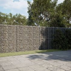 shumee vidaXL Gabionska košara s pokrovom 1150x100x200 cm pocinkano železo