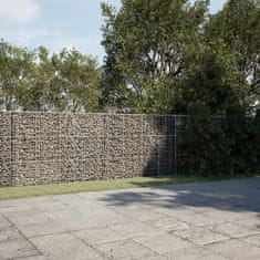 shumee vidaXL Gabionska košara s pokrovom 1100x50x150 cm pocinkano železo