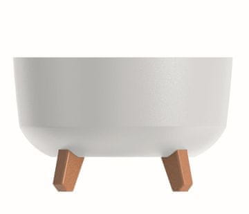 Prosperplast GRACIA LOW 3v1 samovlagalna plastična žabica d29x18cm, bela