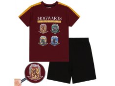 sarcia.eu Harry Potter Fantovska pižama s kratkimi hlačami, bordo-črna poletna pižama 5 lat 110 cm