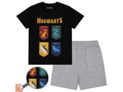 sarcia.eu Harry Potter Fantovska pižama s kratkimi rokavi, črno-siva poletna pižama 9 lat 134 cm