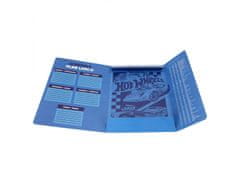STARPAK Hot Wheels LAMINIRANA šolska mapa A4 z elastičnim trakom za dečka, UČNI PRIPOMOČKI: tablice za množenje STARPAK